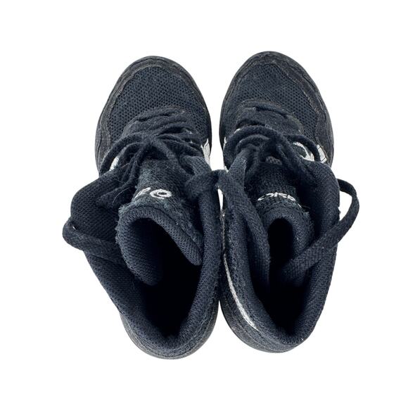 Asics‎ Matflex Wrestling Shoes Youth Size 4 Black Mesh Round Toe Lace Up C921Y - Picture 4 of 9